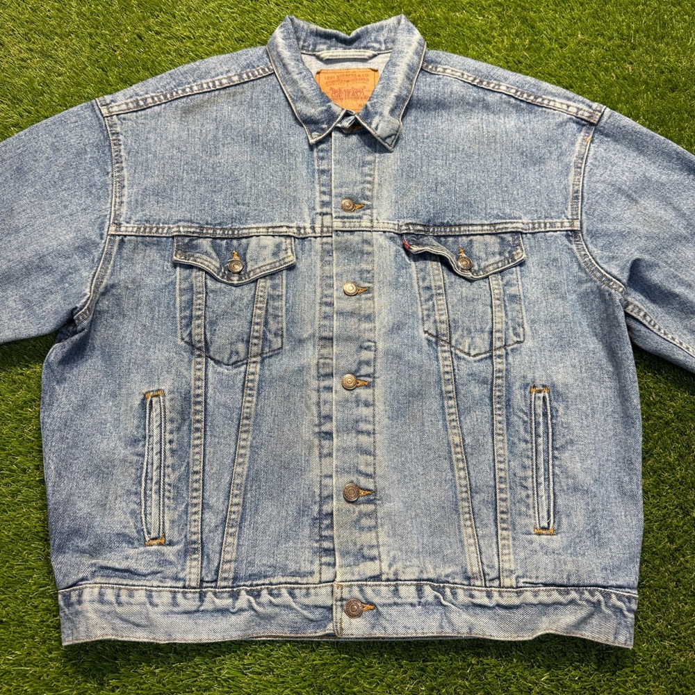 Vintage 90s Levi’s Denim Jean Jacket Men’s Size XL 70507-4890 - Picture 2 of 11